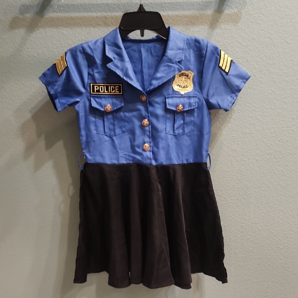 Police Uniform Halloween Costume Youth Size Large